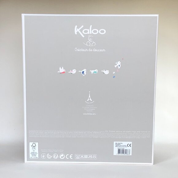 Kaloo Brand New Aqua Bear w/Hat - Medium Soft Plush Stuffed Animal for Baby 0+ - Picture 8 of 8